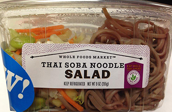 Whole Foods Market Recalls Thai Soba Noodle Salad in Five States, Due to Undeclared Allergen